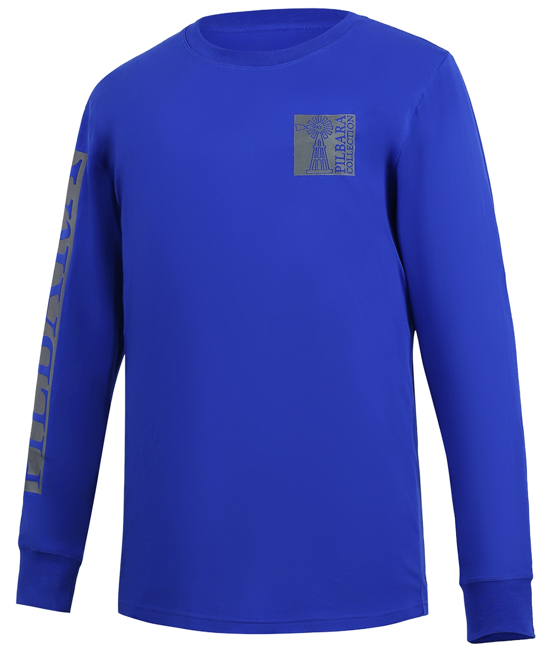 Pilbara (Womens) RMPC013 - Open Front Classic Fit Long Sleeve Stripes Shirt (Blue-White Stripes)